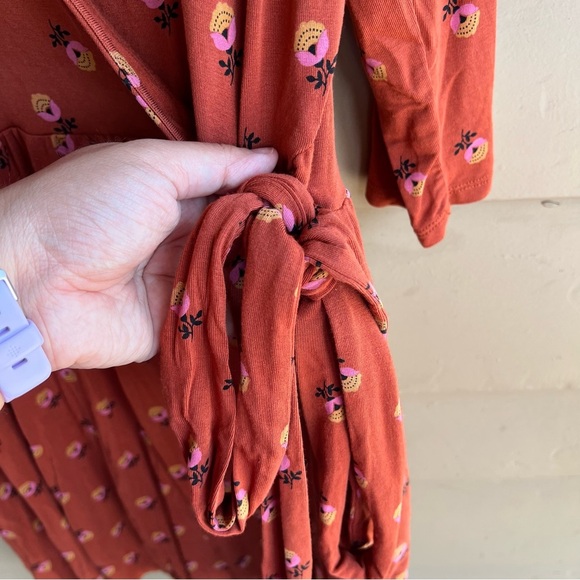 Matilda Jane Floral Faux Wrap Dress - Size M - Modest Boho Casual - Picture 5 of 7